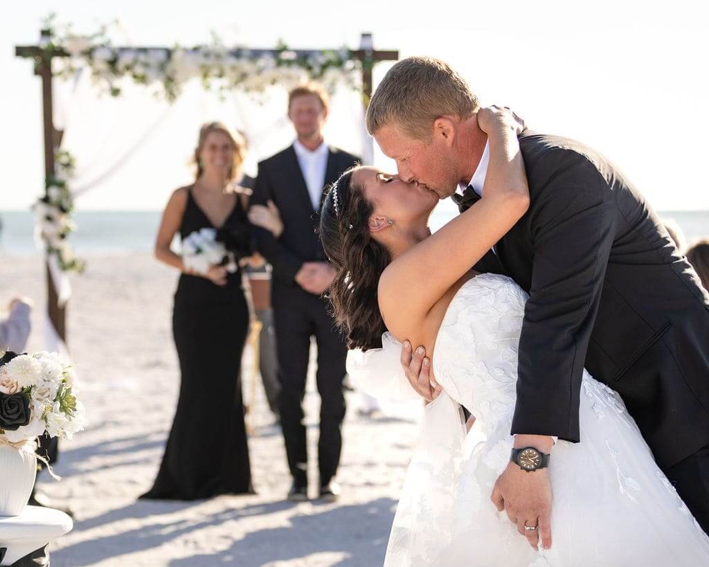 A Dream Beach Weddings couple on Florida's Gulf Coast