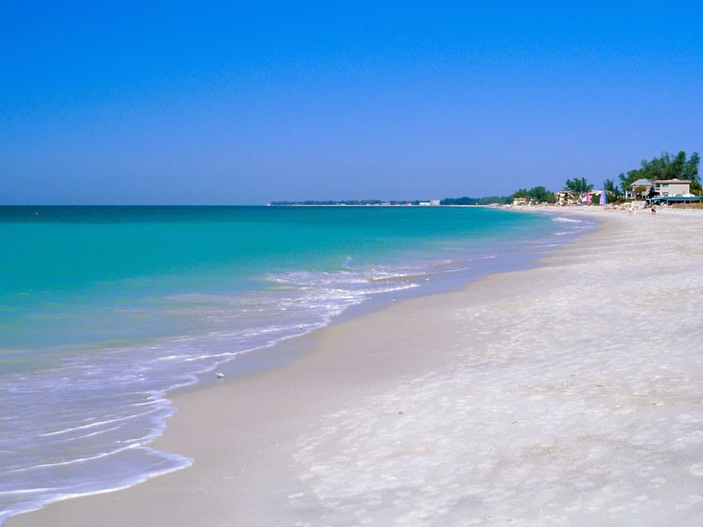 Beach wedding at Coquina Beach on Florida's Gulf Coast