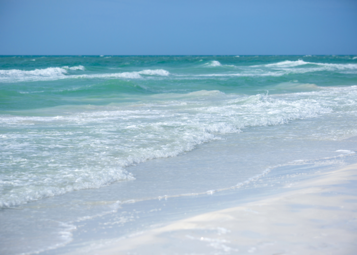 Beach wedding at Siesta Key Beach on Florida's Gulf Coast