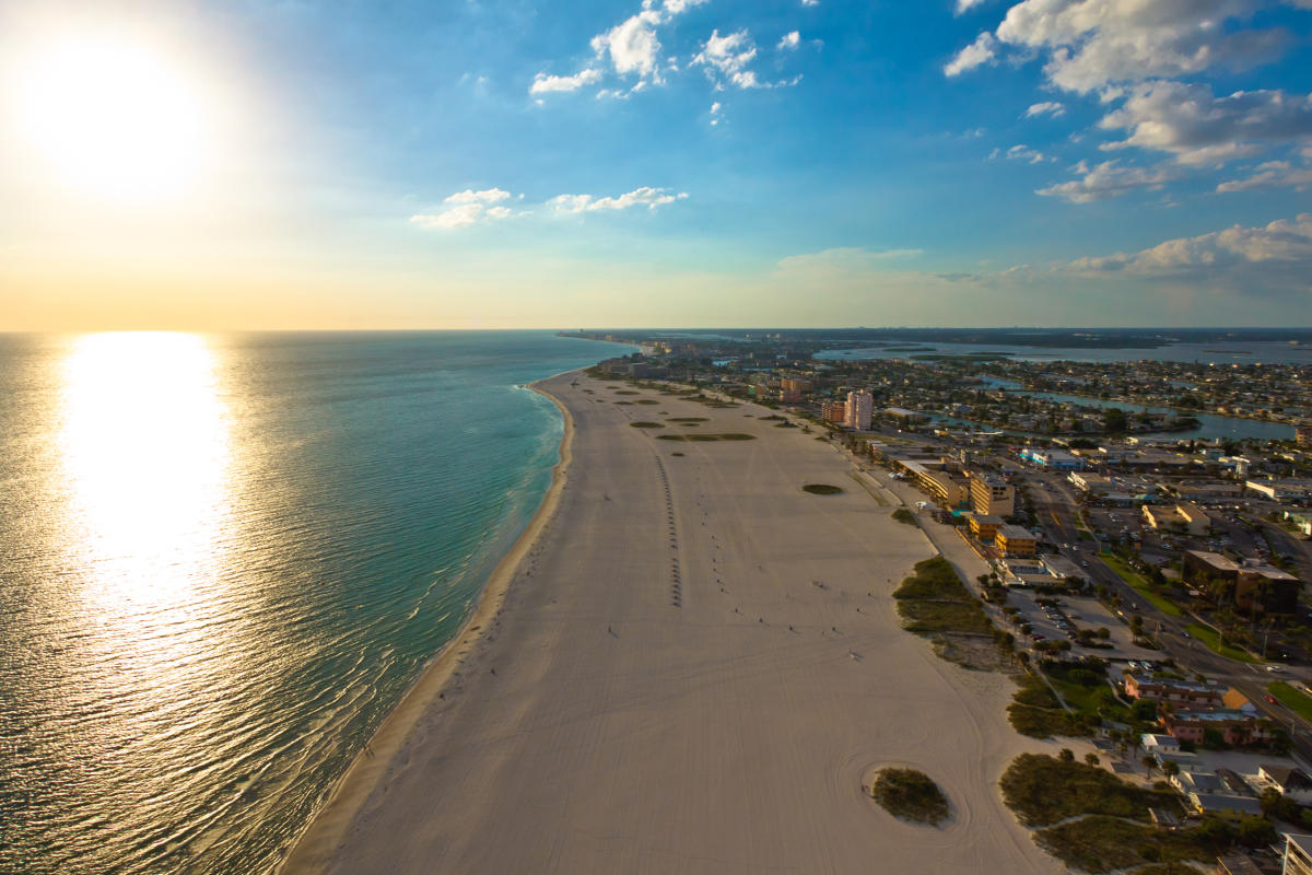 Beach wedding at Treasure Island Beach on Florida's Gulf Coast