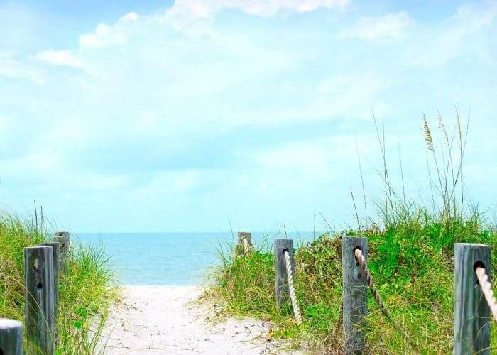 Beach wedding at Turtle Beach on Florida's Gulf Coast