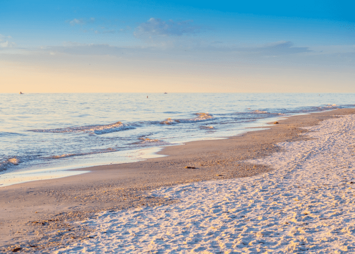 Beach wedding at Venice Beach on Florida's Gulf Coast